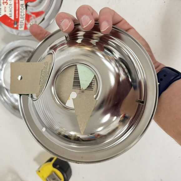 VTG SET THREE 6" Chrome GE Hotpoint Kenmore Reflector Drip Pans Range Kleen -HBN - Picture 4 of 5